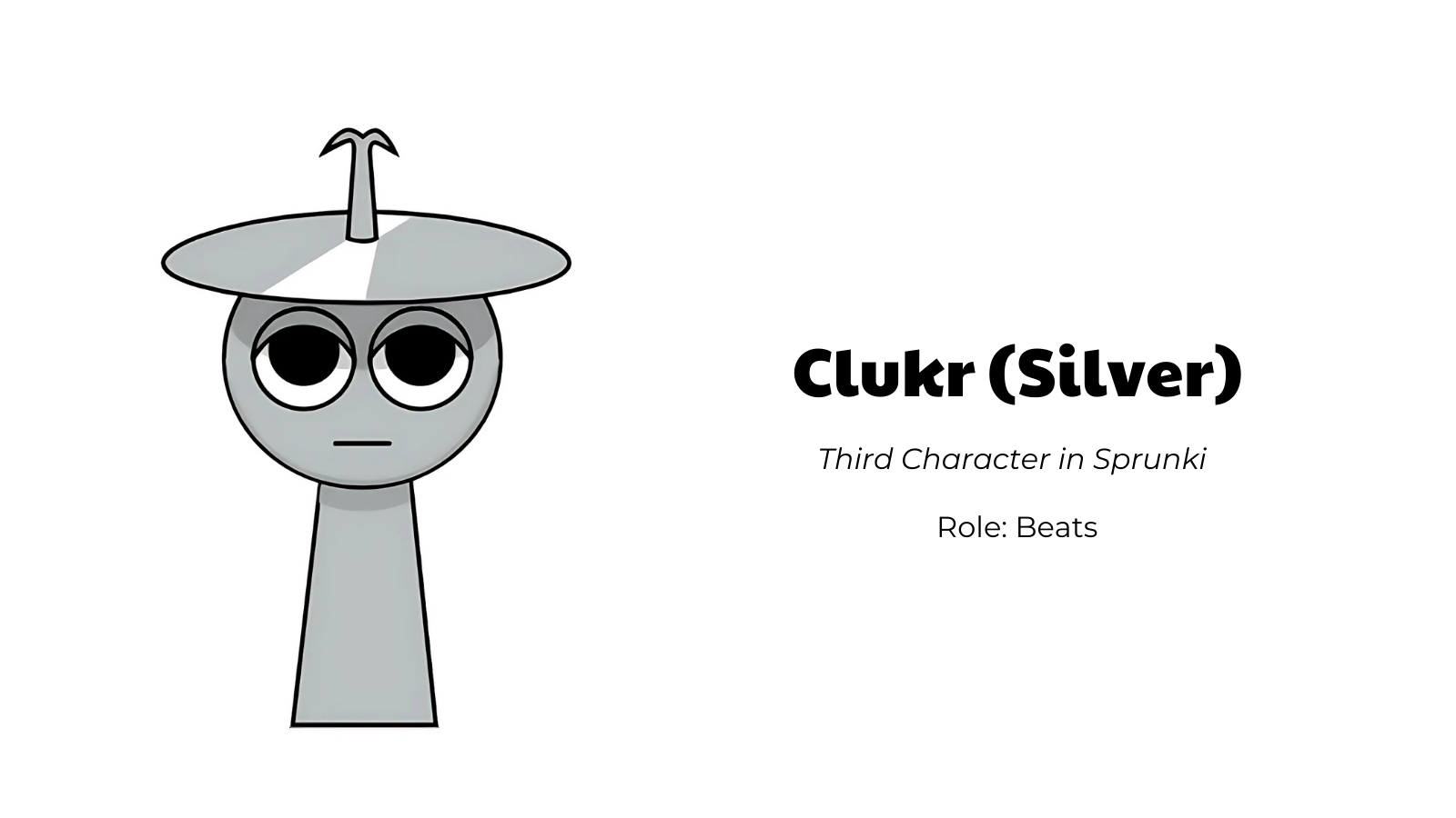 Clukr (Silver) - Third Character in Sprunki