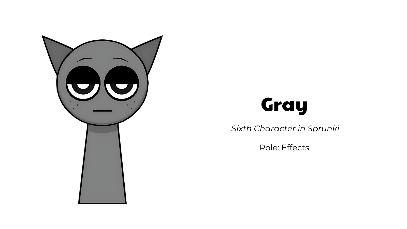 Gray - Sixth Character in Sprunki