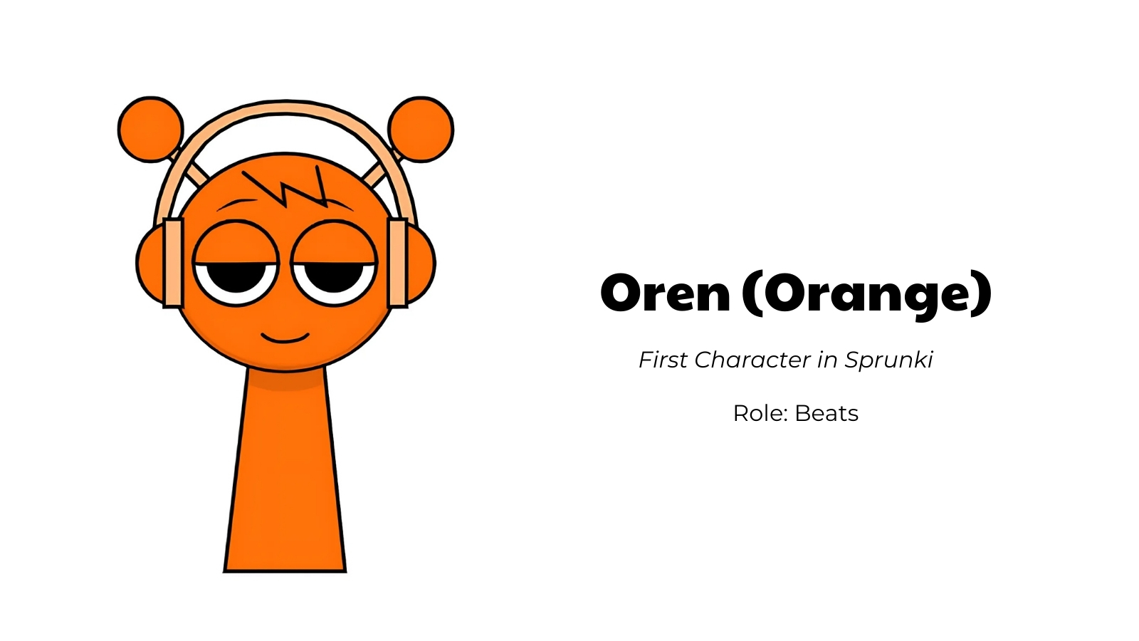 Oren (Orange) - First Character in Sprunki