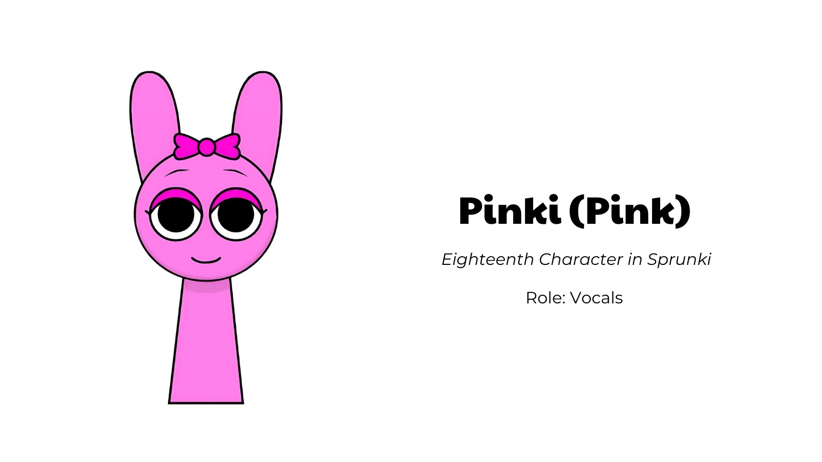 Pinki (Pink) - Eighteenth Character in Sprunki