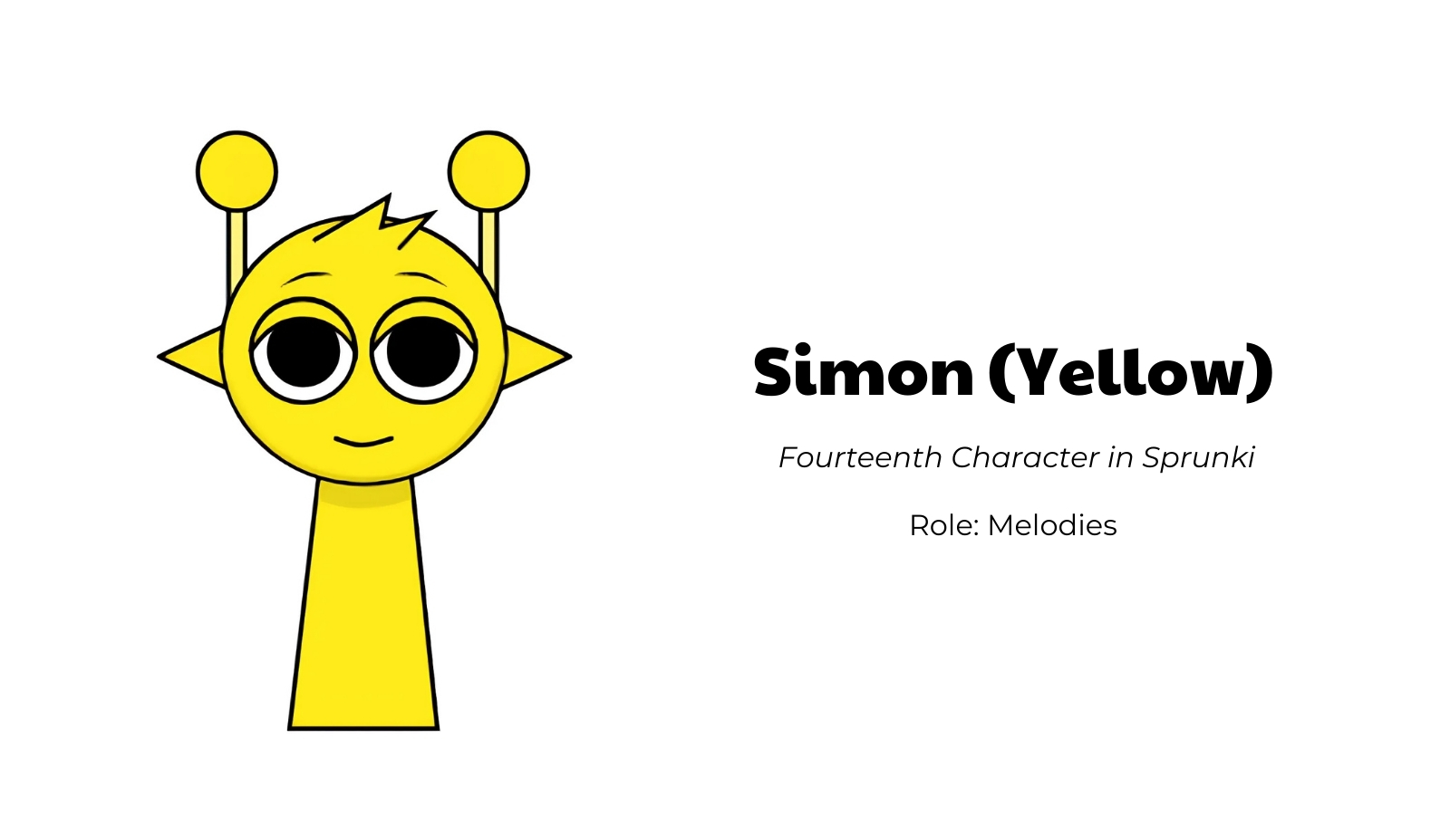 Simon (Yellow) - Fourteenth Character in Sprunki