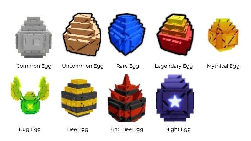 Eggs in Grow a Garden Game