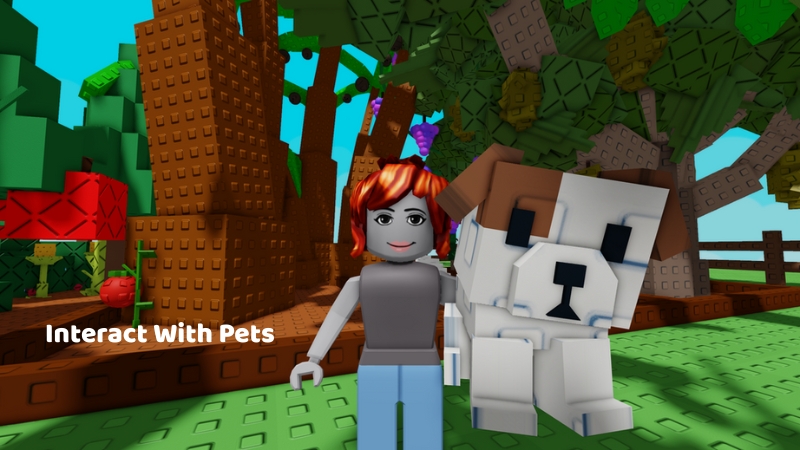 Interact With Pets in Grow a Garden Game