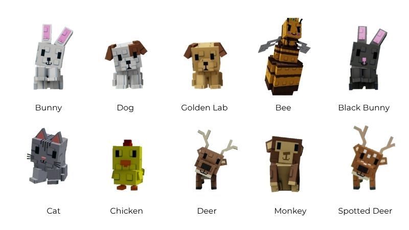 Pets in Grow a Garden
