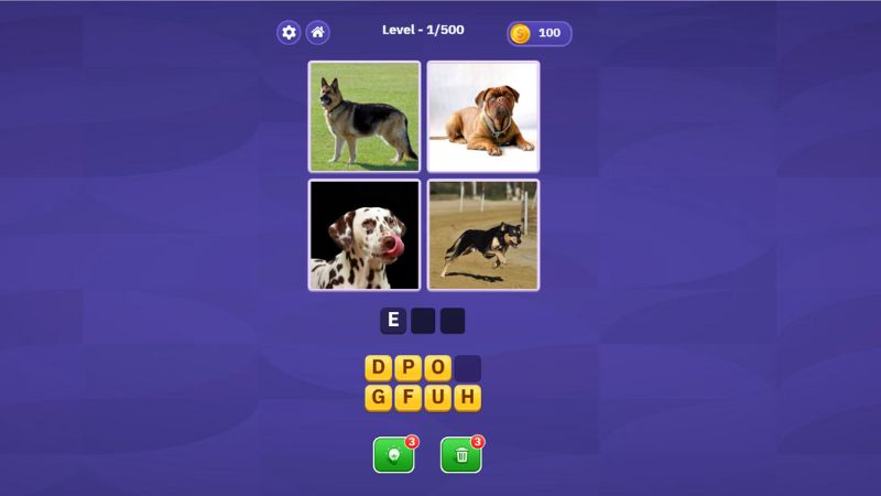 Pics Word Game
