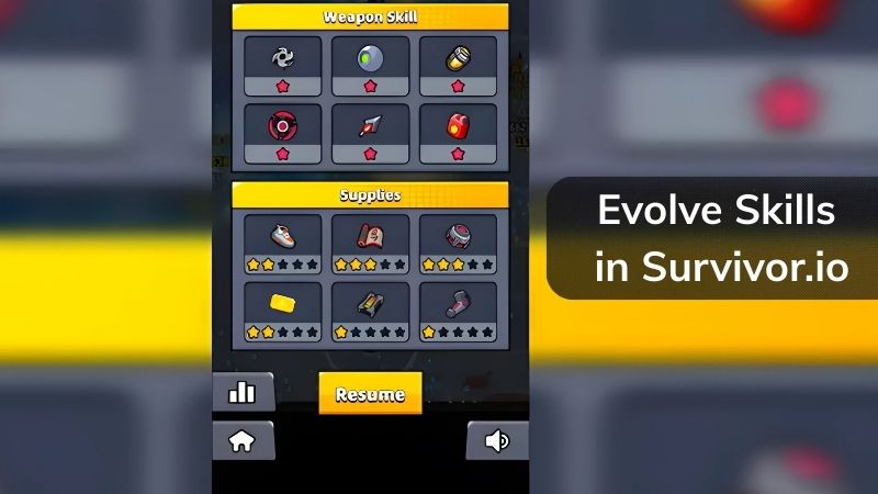Evolve Skills in Survivor.io