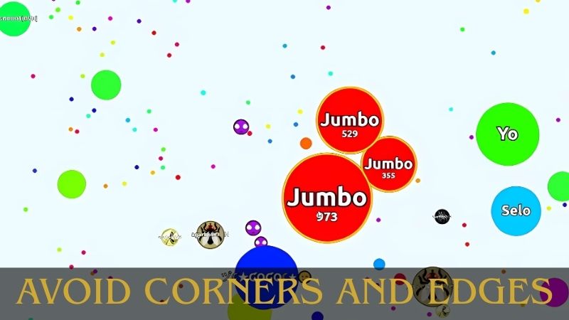 Avoid Corners and Edges - Agar io game guides