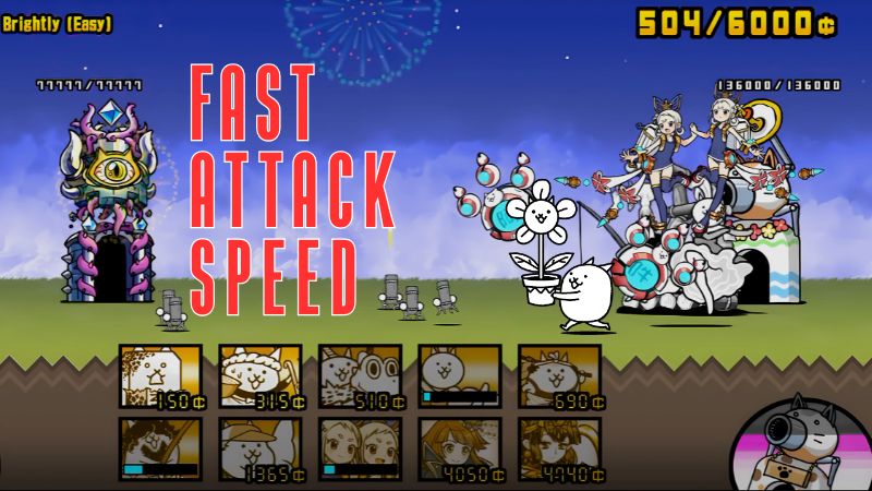 Flower Cat's Performance in Battle Cats