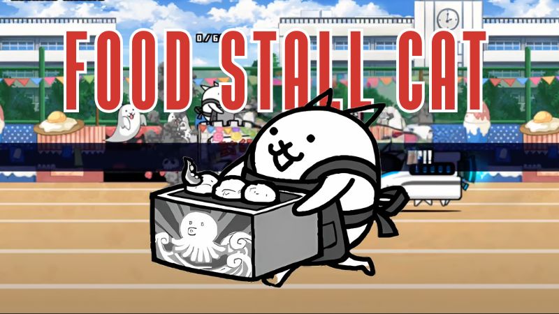 Food Stall Cat's Appearance in Battle Cats