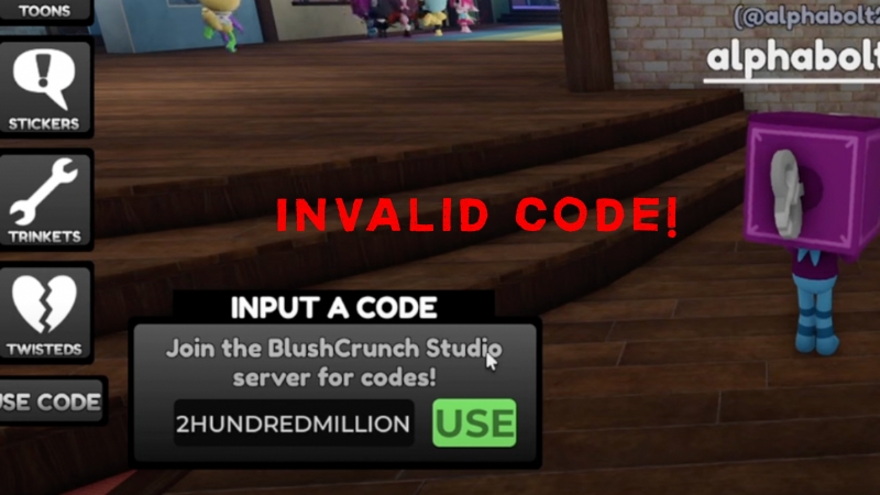Fix code if not working in Dandy's World