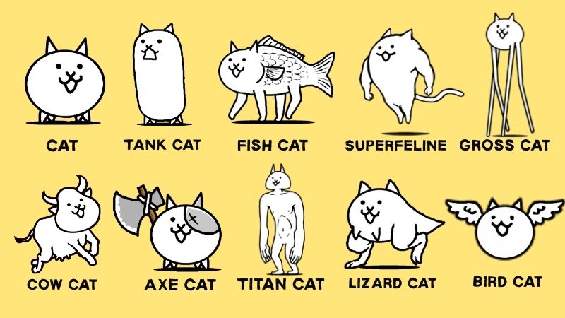 Normal Cats in Battle Cats