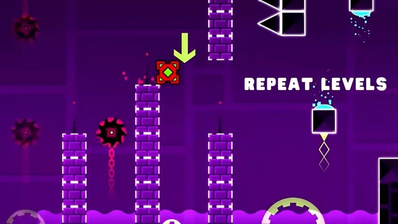 Revisit completed levels to sharpen skills and challenge yourself