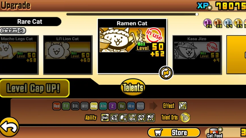 What Are the Level Caps for Rare Cats in Battle Cats?