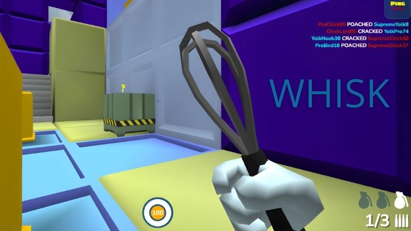 Finish off low-health foes with a powerful Whisk melee swing