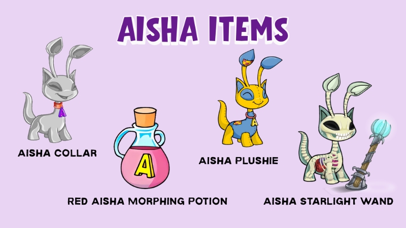 aisha items in neopets