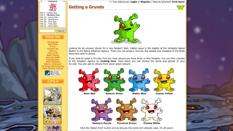 how to get a grundo in neopets