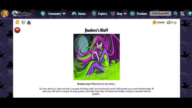 how to play jhudora neopets