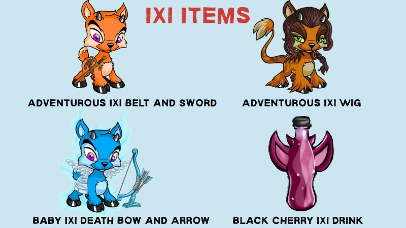 ixi items neopets