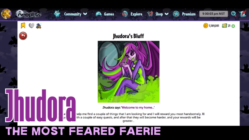 jhudora's personality in neopets