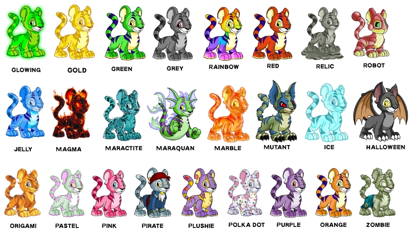 kougras available colours