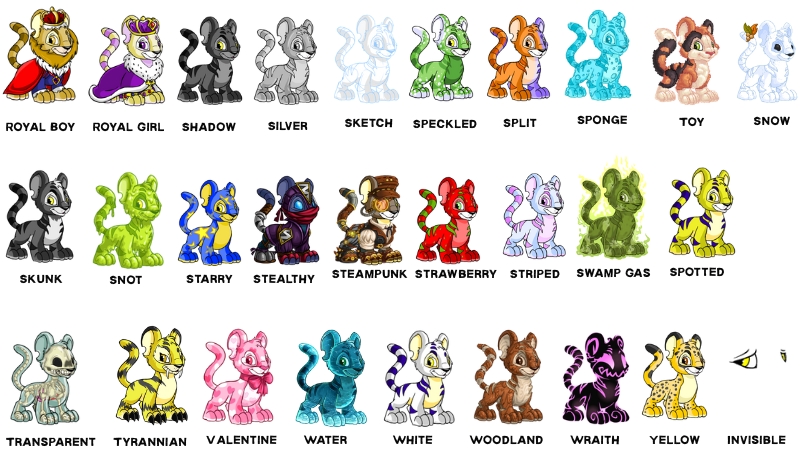 kougras available colours