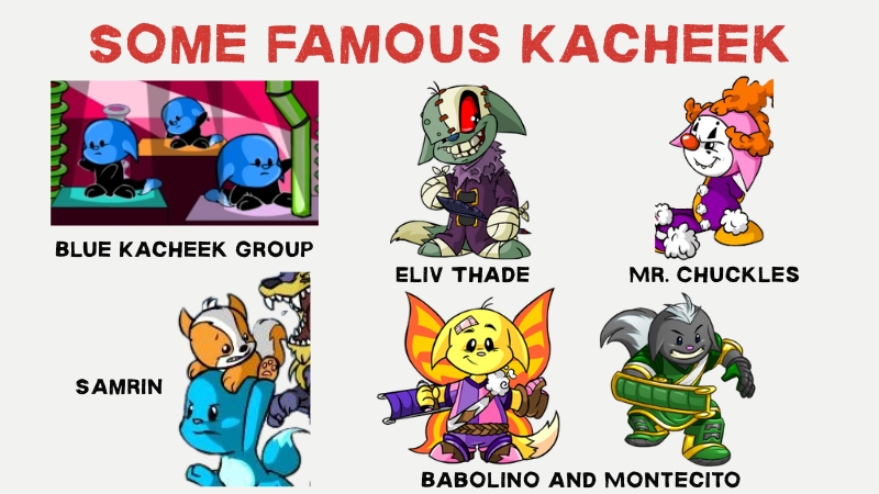 some famous kacheek neopets