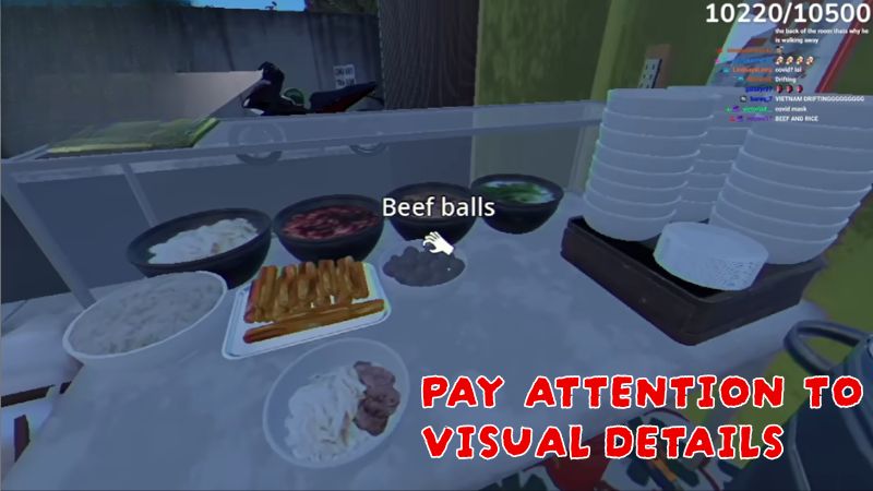 pay attention to visual details