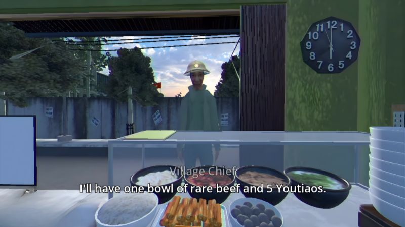 reading customer orders in brother hais pho restaurant