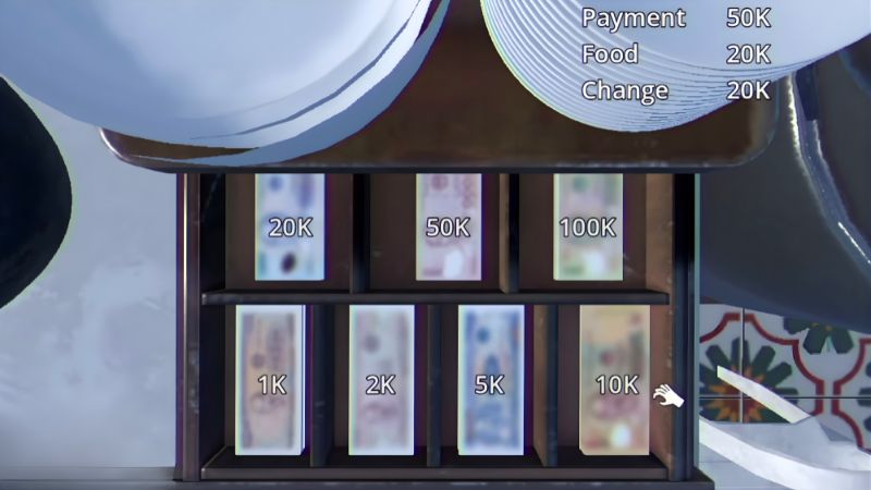 vietnams currency system in brother hais pho restaurant